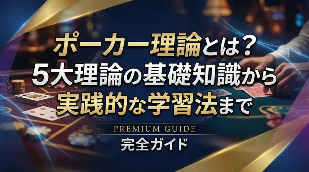 ポーカー理論とは？5大理論の基礎知識から実践的な学習法まで完全ガイド