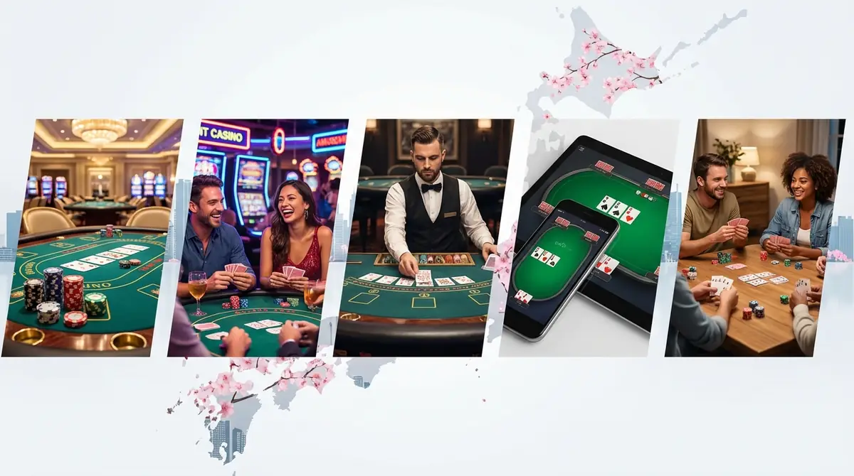 日本でポーカーができる場所は5種類|一覧で紹介