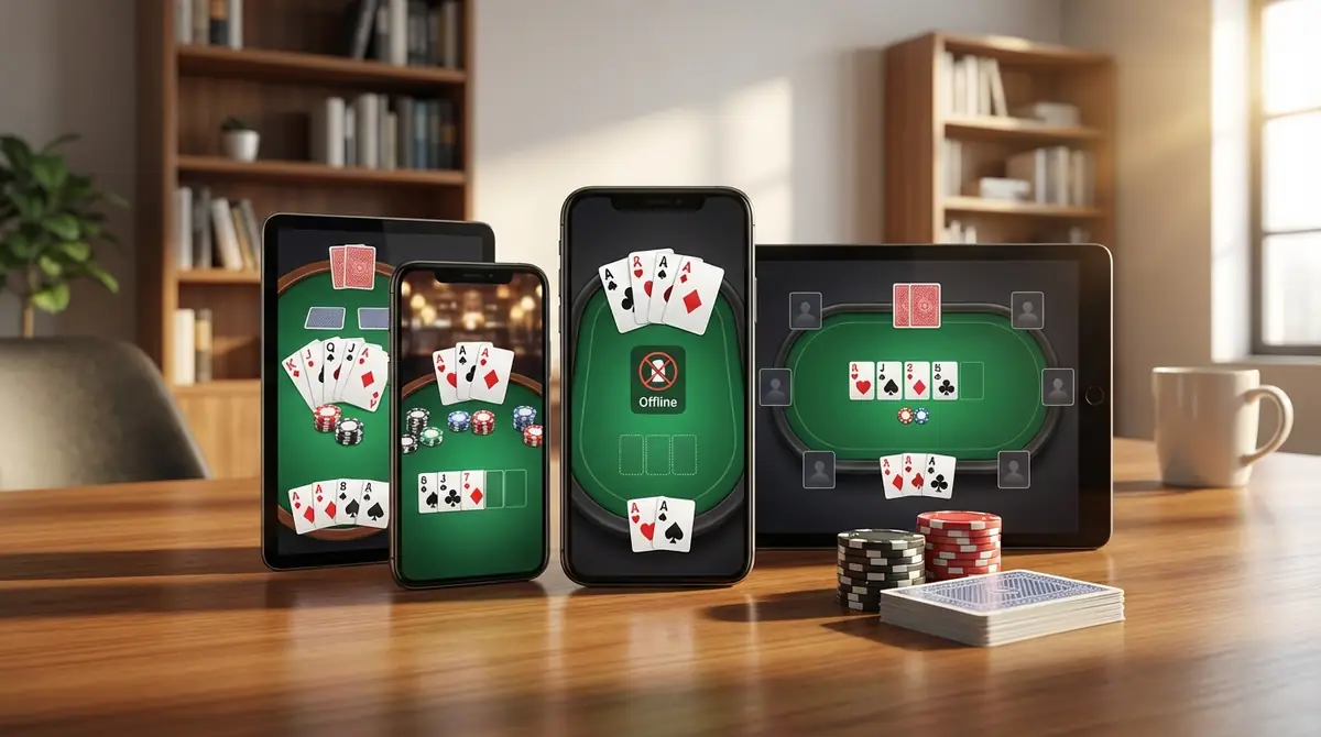 【結論】ポーカーアプリでオフライン対応のおすすめ3選