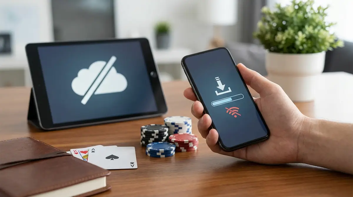 ポーカーアプリのダウンロード・オフラインモードの始め方
