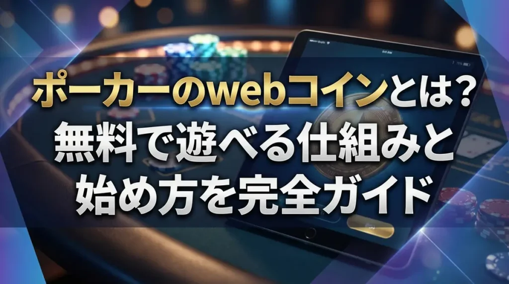 ポーカーのwebコインとは？無料で遊べる仕組みと始め方を完全ガイド