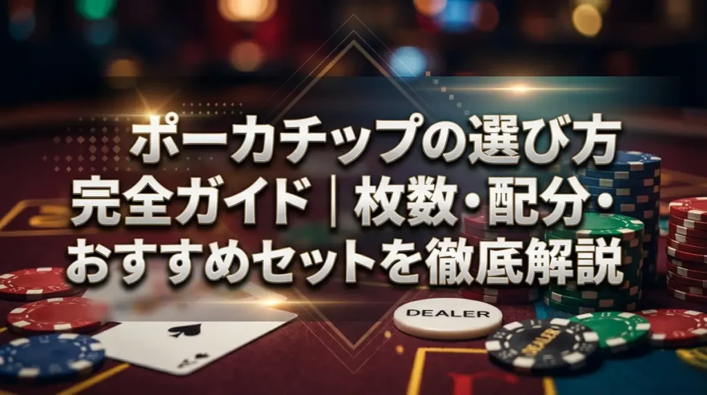 ポーカーチップの選び方完全ガイド｜枚数・配分・おすすめセットを徹底解説