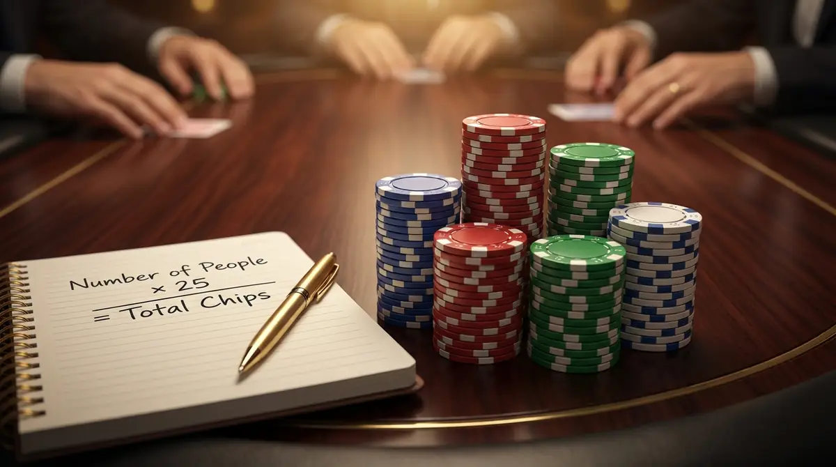 【結論】ポーカーチップは「人数×25枚」で選べば失敗しない