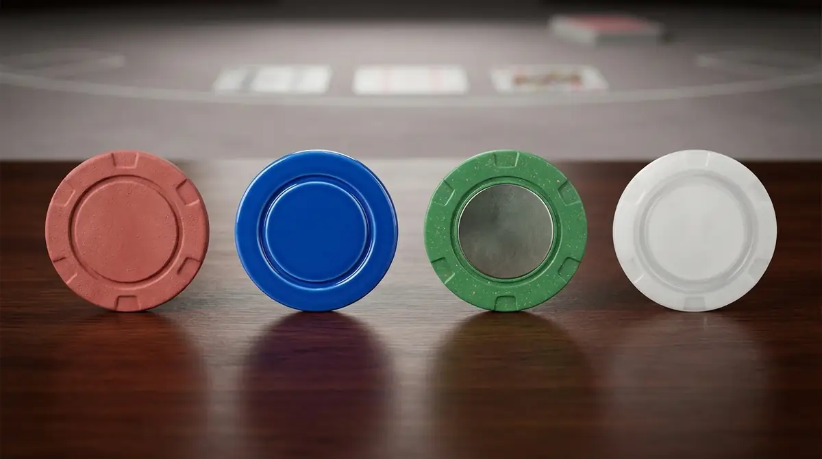 ポーカーチップの素材4種類を徹底比較｜何が違う？