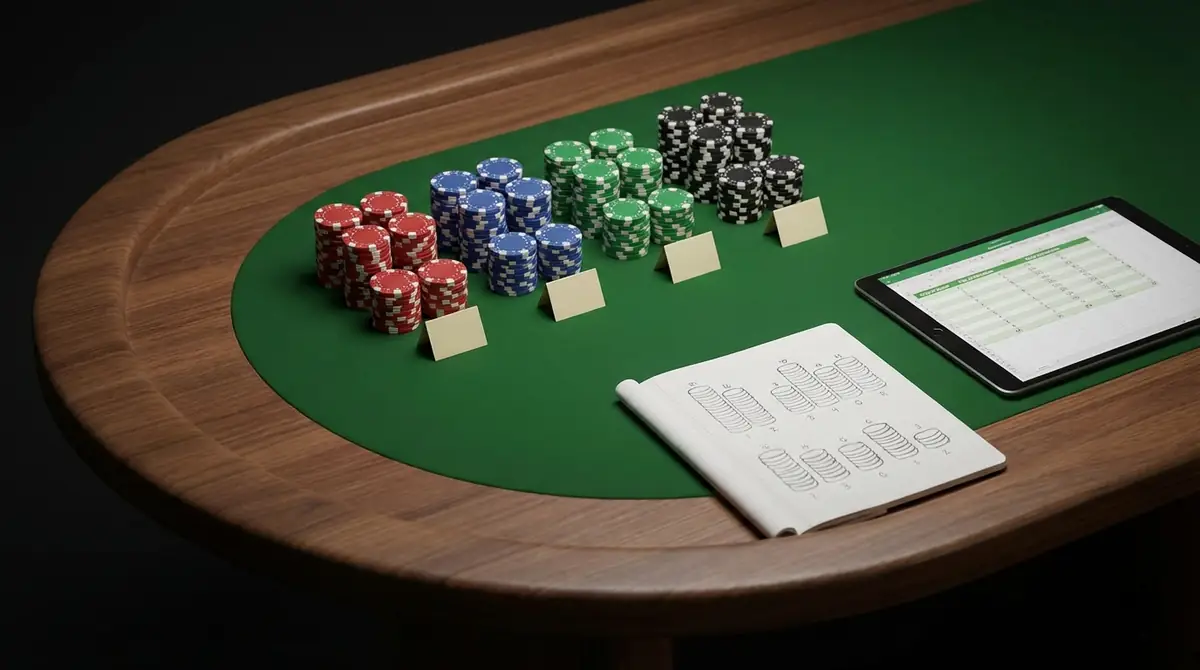 【実践】人数別ポーカーチップ配分テンプレート