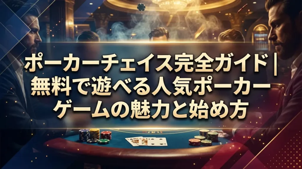 ポーカーチェイス完全ガイド｜無料で遊べる人気ポーカーゲームの魅力と始め方