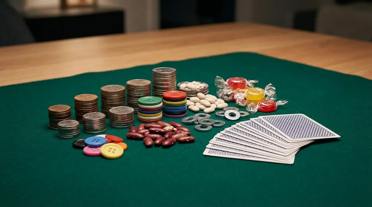 ポーカーチップがないときの代用アイデア