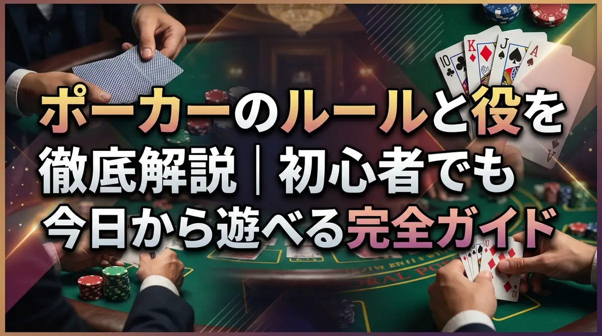 ポーカーのルールと役を徹底解説|初心者でも今日から遊べる完全ガイド
