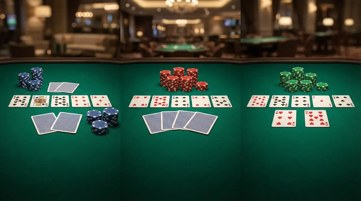 ポーカーの種類｜代表的な3つのゲーム形式