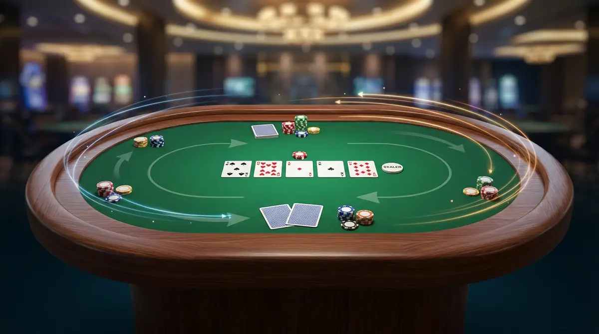 ポーカー（テキサスホールデム）の基本ルール｜ゲームの流れを図解