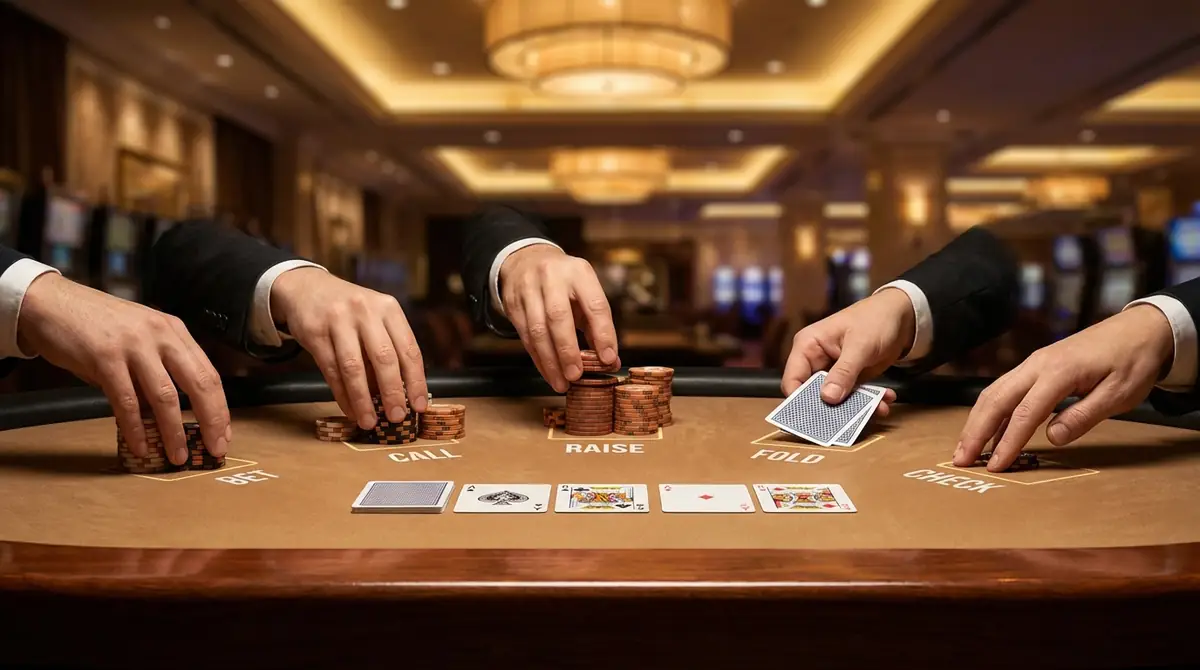 テキサスホールデムで覚えるべき5つのアクション