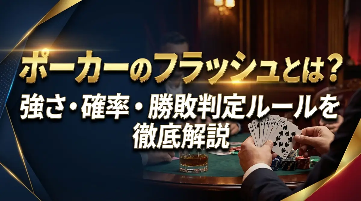 ポーカーのフラッシュとは？強さ・確率・勝敗判定ルールを徹底解説