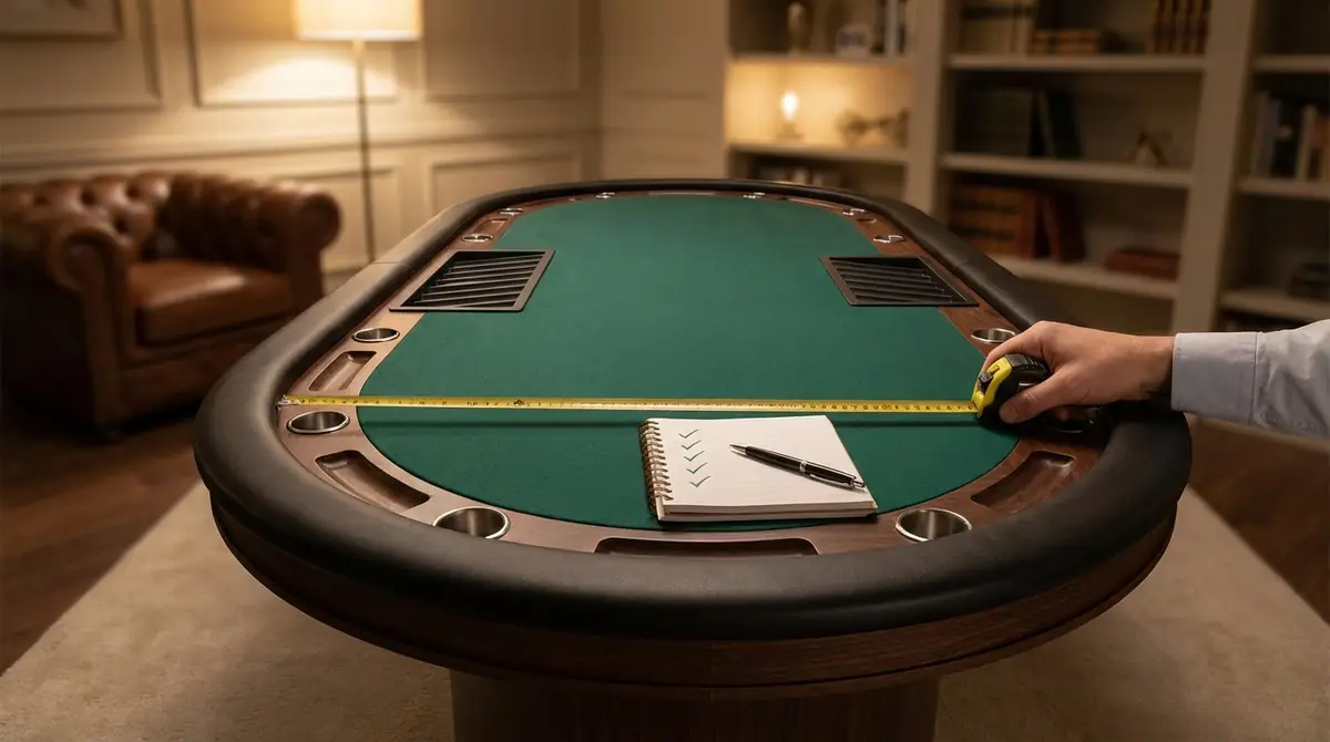 ポーカーテーブル購入前に確認すべきチェックリスト5項目