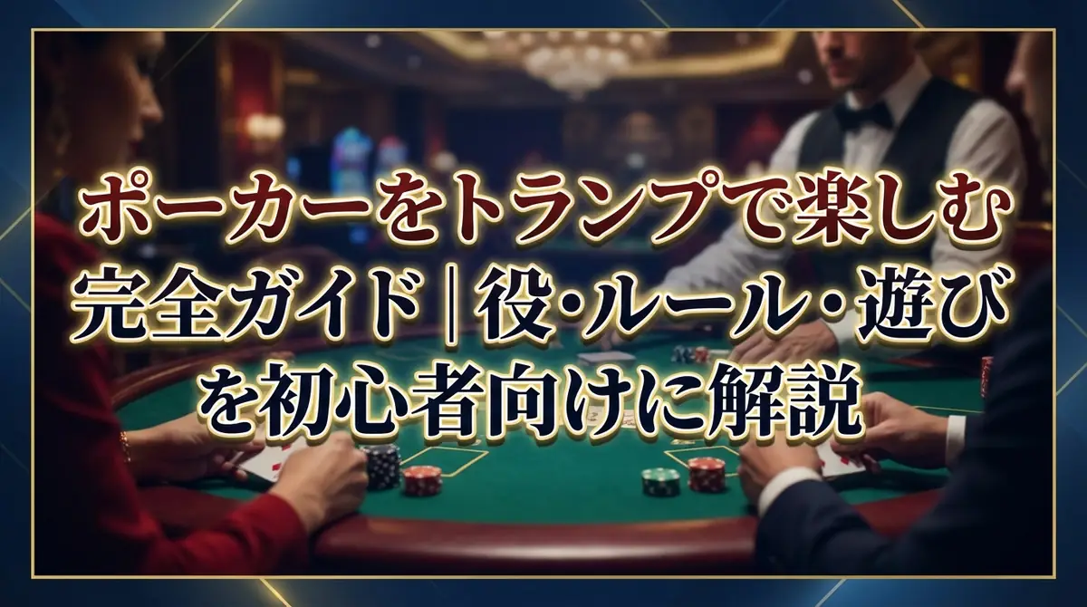 ポーカーをトランプで楽しむ完全ガイド|役・ルール・遊び方を初心者向けに解説
