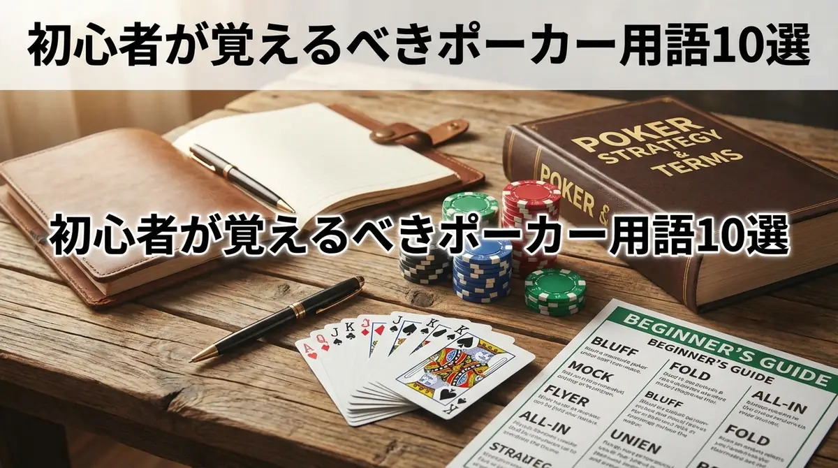 初心者が覚えるべきポーカー用語10選