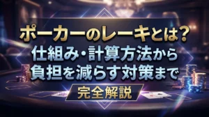 ポーカーのレーキとは？仕組み・計算方法から負担を減らす対策まで完全解説