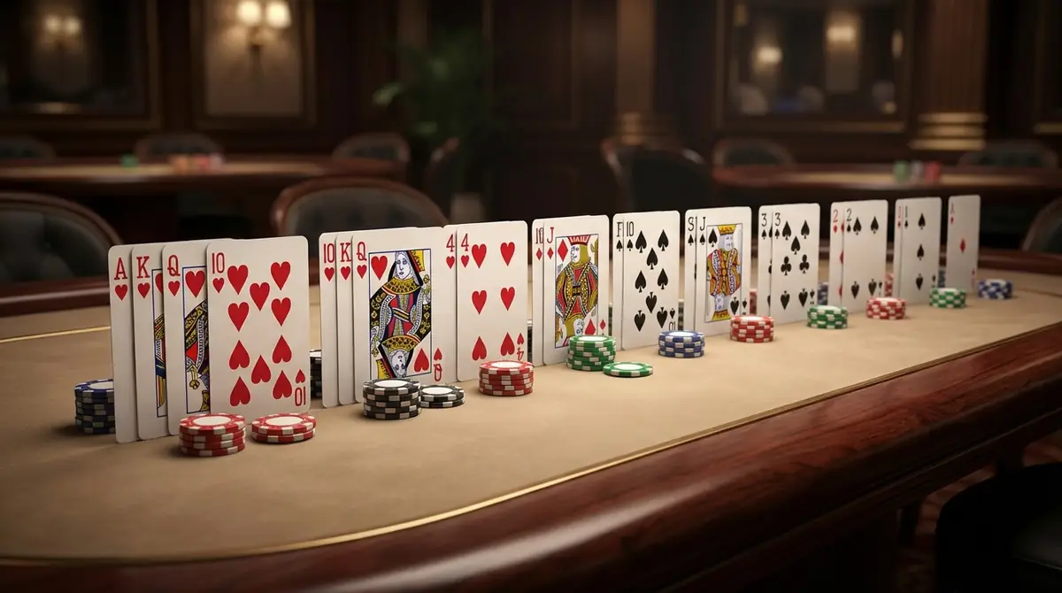 ハイポーカー系で共通｜ポーカーの役（ハンドランク）を強い順に解説