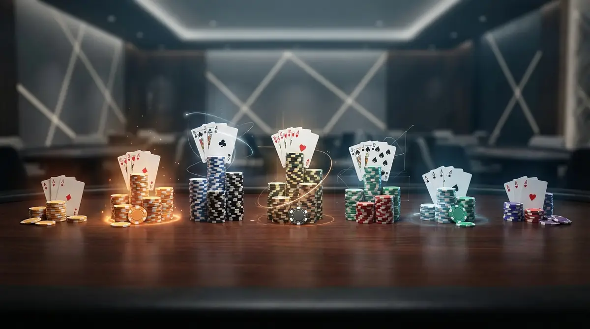 【比較表】ポーカー7種類の難易度・人気度・戦略性を一覧で確認