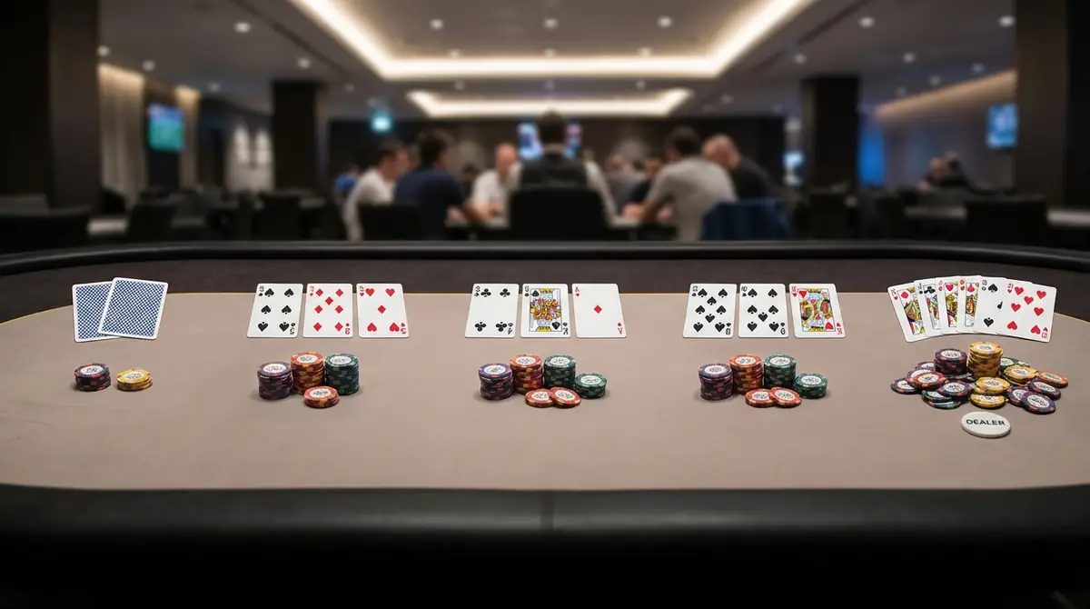 テキサスホールデムのルールと進行｜5ステップで完全理解