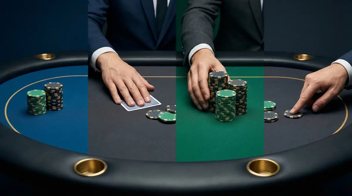 コール・フォールド・レイズ・チェックの違いを比較表で解説