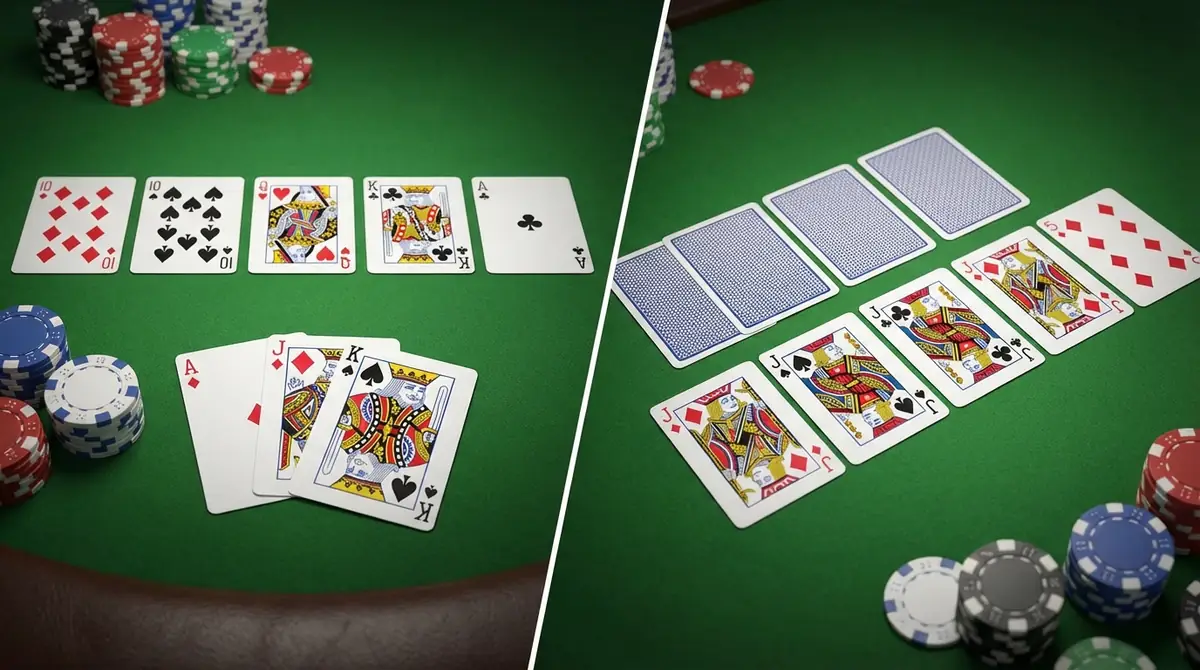 テキサスホールデムと5カードポーカーの役の違い