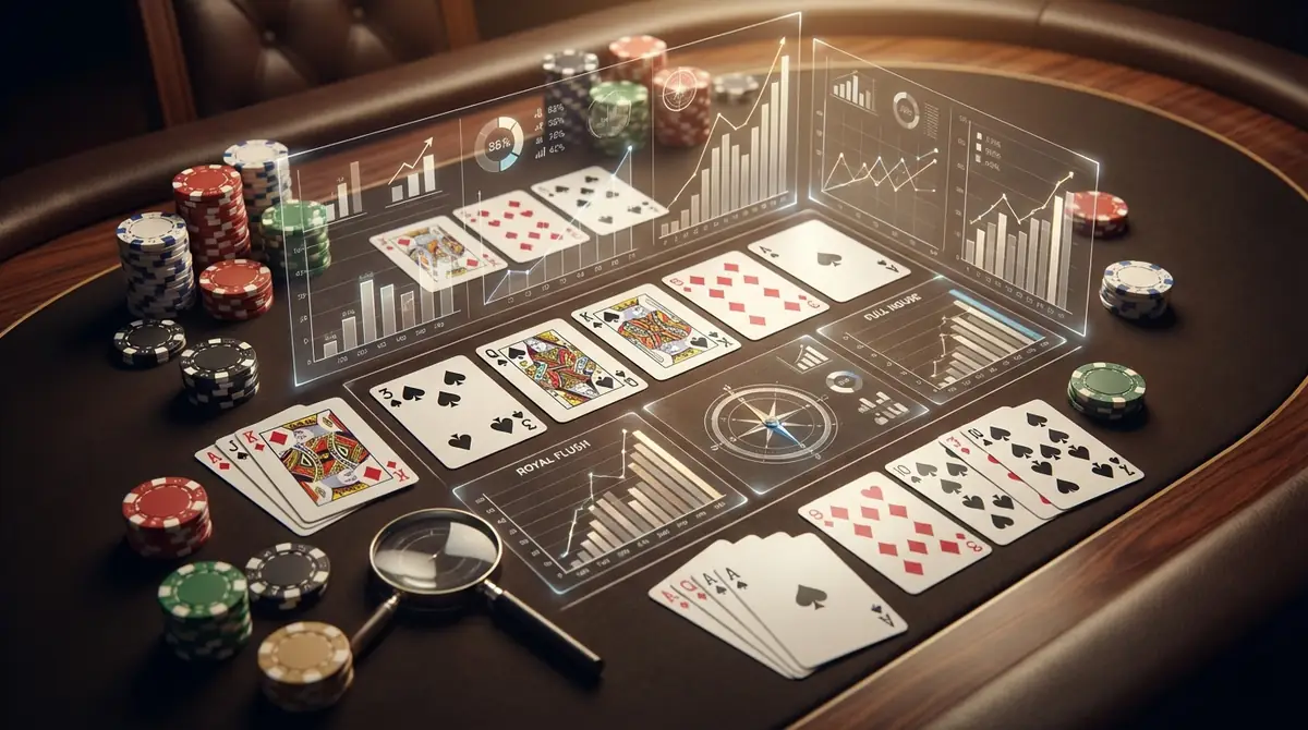 【早見表】ポーカーの確率一覧｜役別・状況別まとめ