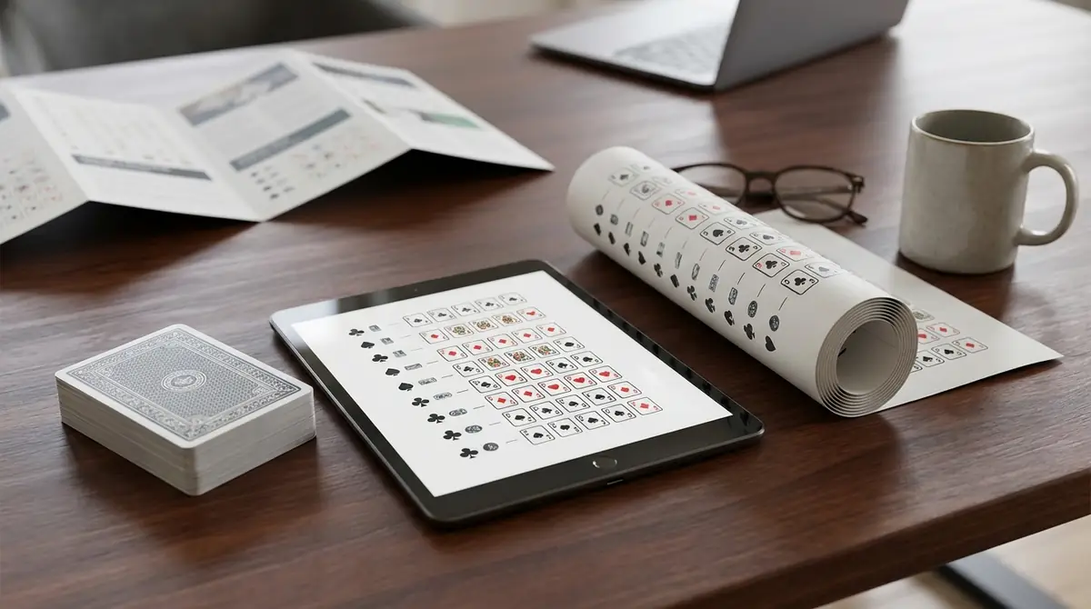 【無料ダウンロード】印刷用ポーカー役表PDF・画像