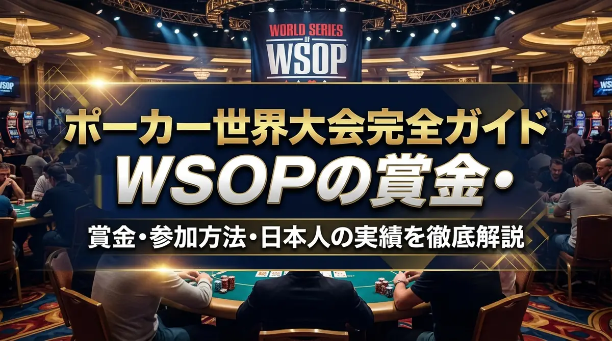 ポーカー世界大会完全ガイド|WSOPの賞金・参加方法・日本人の実績を徹底解説