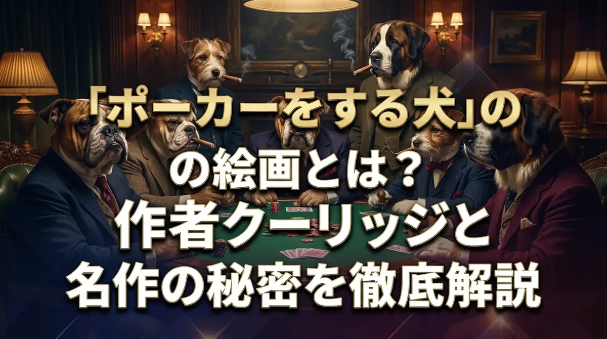 「ポーカーをする犬」の絵画とは?作者クーリッジと名作の秘密を徹底解説