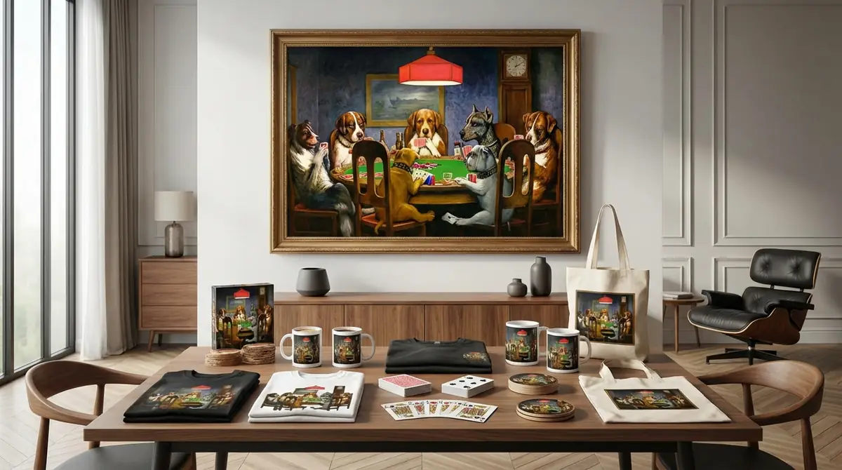「ポーカーをする犬」のポスター・グッズ購入ガイド