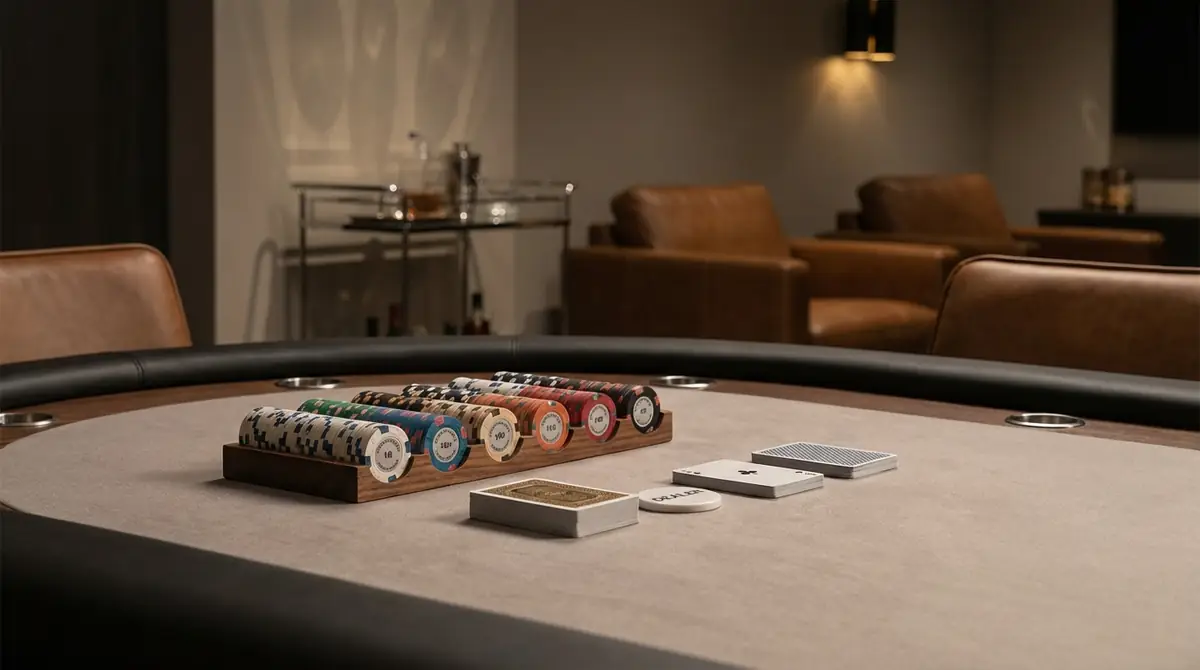 ポーカー台と一緒に揃えたい必須アイテム