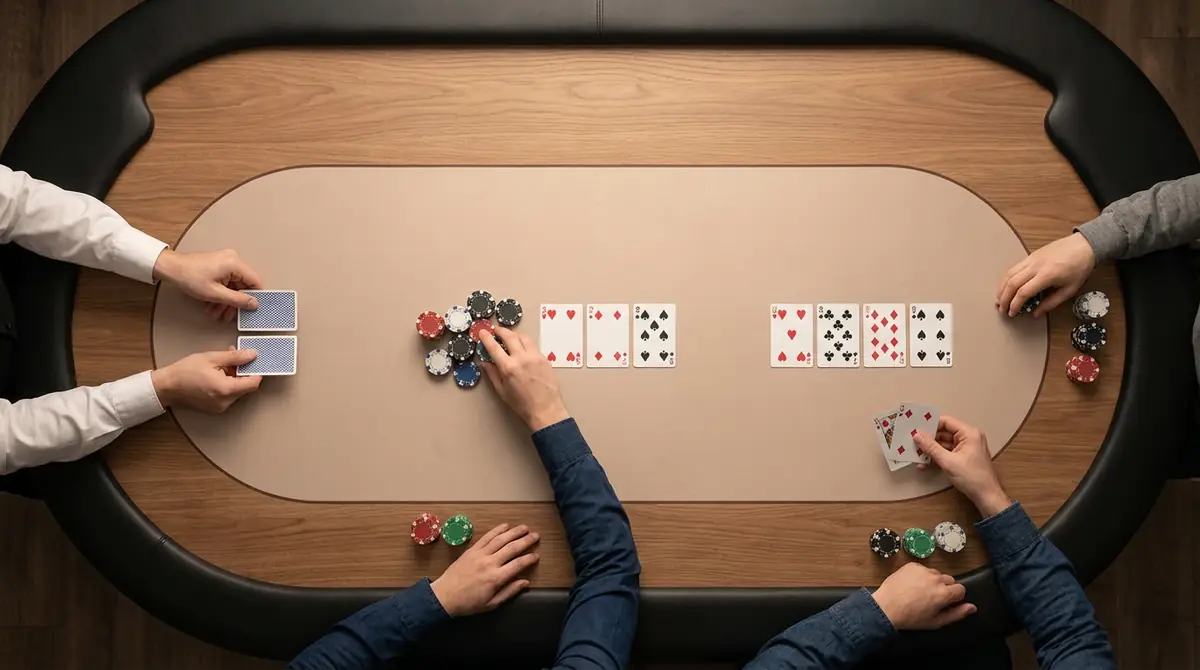 ポーカー初心者向け|ゲームの流れ4ステップ