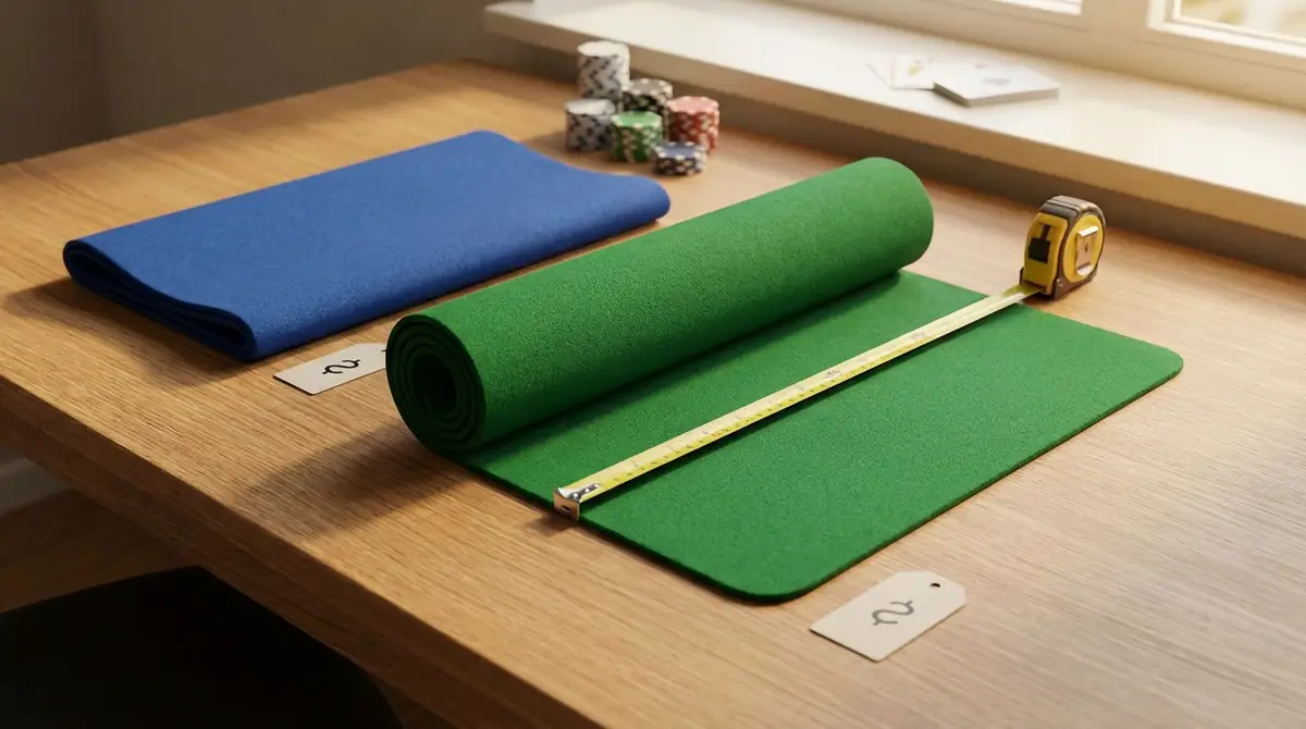 【早見表】ポーカーマットのサイズ・価格の目安