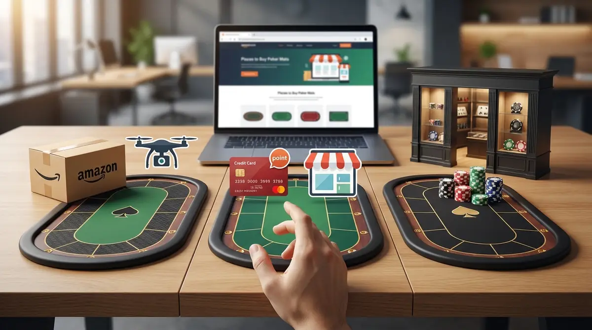 ポーカーマットはどこで買う?Amazon・楽天・専門店を比較