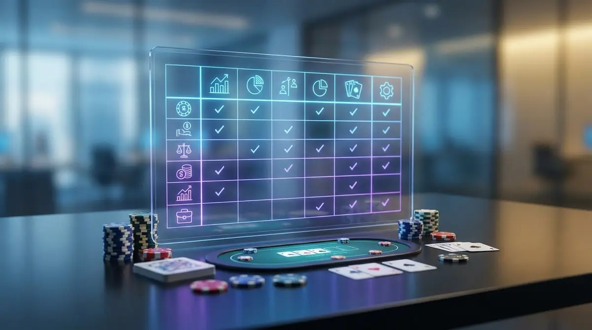 【比較表】無料ポーカーアプリ10選の機能一覧