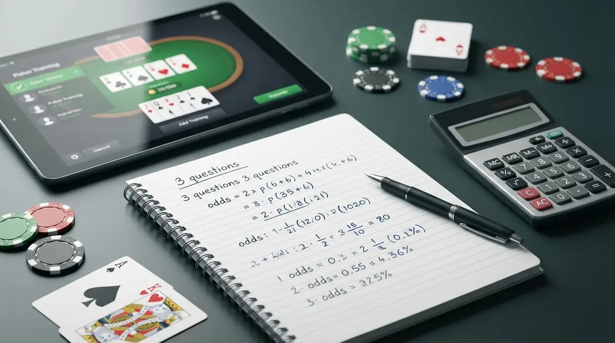 練習問題3問|ポーカー勝率計算スキルを定着させよう