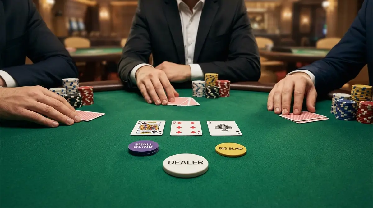 ポーカーの順番を決める基礎知識|ボタンとブラインドの仕組み