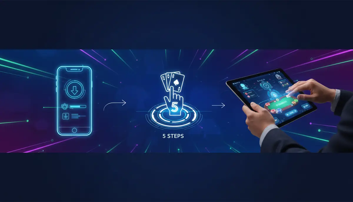 ポーカーチェイスの始め方｜ダウンロードから初プレイまで5ステップ